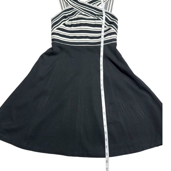 Maeve Sleeveless Minidress Black/White Size 6 - Picture 5 of 8